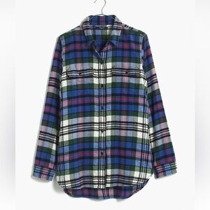 Madewell Flannel Ex-Boyfriend Shirt in Larchmont Plaid